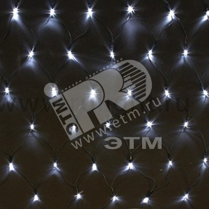 Гирлянда-сетка NTLD144-WW-E-F 10% мигающих LED уличная теплый белый - Jazzway