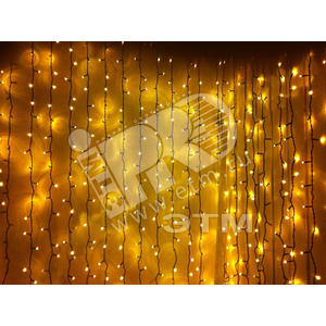 Световой занавес 925LED 2.5х3м уличный желтый - Jazzway