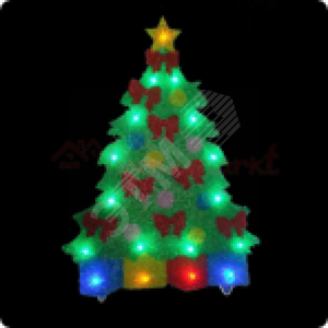 Фигура новогодняя светодиодная елочка, 17 разноцветных LED 56х40,5 см, PKQE13012