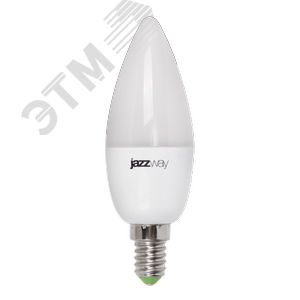 Лампа светодиодная PLED - DIM C37 5w 6500K 400Лм E14 230/50 (1031211) - Jazzway
