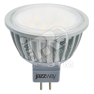 Лампа светодиодная диммируемая LED 8Вт GU5.3 600Lm теплый белый - Jazzway