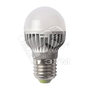 Лампа светодиодная LED 6вт Е27 G45 холодная (шар) PLED (1010964) - Jazzway