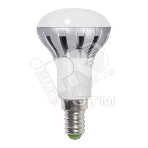 Лампа светодиодная зеркальная LED ЗК 6вт Е14 R50 теплая PLED (1011114) - Jazzway