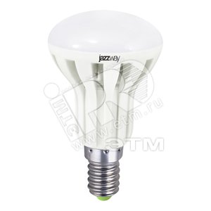 Лампа светодиодная зеркальная LED ЗК 3.5вт Е14 ECO R50 теплая PLED - Jazzway