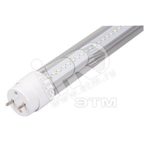 Лампа светодиодная LED PLED T8- 600R 10w 88led CLEAR 4000K 180-265V/50Hz, установка возможна после демонтажа ПРА (1013545) - Jazzway