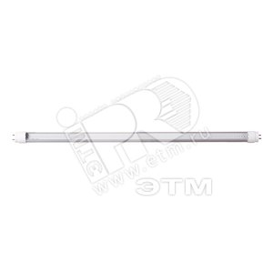 Лампа светодиодная LED PLED T8- 600R 10w 88led CLEAR 6500K 180-265V/50Hz, установка возможна после демонтажа ПРА - Jazzway