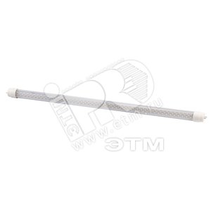 Лампа светодиоднаяPLED T8 - 600R-GL 10w 36led FROST 6500K 230V/50Hz, установка возможна после демонтажа ПРА - Jazzway