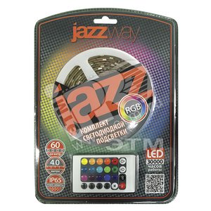Комплект ленты светодиодной 5 метров RGB 5050/30 IP20 Jazzway - Jazzway