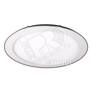 Светильник светодиодный ДВО-24Вт IP20 1700Lm 4000K 100-240V/50Hz круглый белый - Jazzway