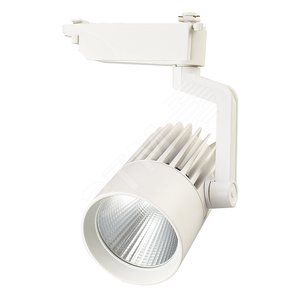 Светильник светодиодный трековый на шинопровод ДПО- 40w 4000K 24° WH (белый) IP40 jazzway - Jazzway