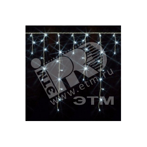 Гирлянда Сосульки 100LED 2 м белая - Jazzway