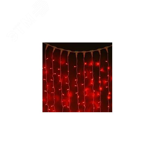 Гирлянда Занавес световой 925LED 2.5х3м уличный красный - фото 2
