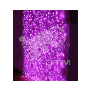 Штора 925LED 2.4х3м уличная фиолетовая (4690601021908) - Jazzway