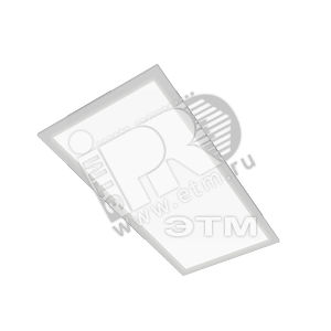 Светильник светодиодный ДВО 30Вт IP54 4200К 2100Лм Анодированный алюминий (аналог 2х18) - Lampyris