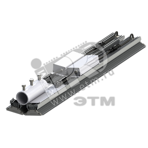Крепление на кронштейн изогнутое для светильника LMPRS.Prom.115x388x351мм Серебрянное - Lampyris