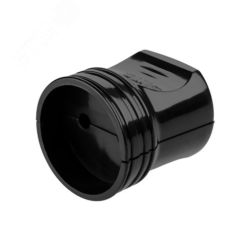 Кабельная розетка 2П б/з черная 10А 250B серии Народная - TDM ELECTRIC