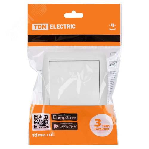 Выключатель одноклавишный открытой установки IP44 10А белый ''Селигер'' 6