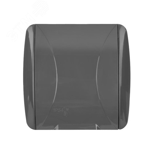 "Розетка 2П+3 открытой установки IP54 16А с крышкой серая ""Селигер"" TDM" 4