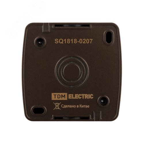 Розетка 2П+3 открытой установки IP54 16А с прозр  чной крышкой шоколад Селигер TDM" 6