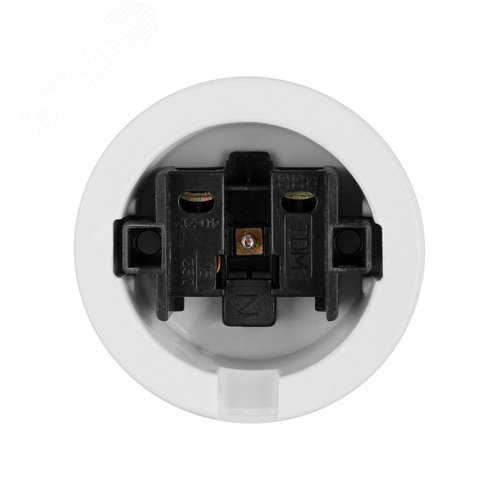 Розетка фарфоровая 2П 10А 250В белая «Болонь» TDM 5