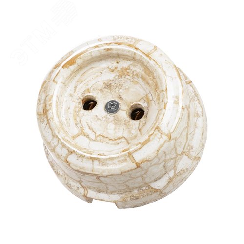 Розетка фарфоровая 2П 10А 250В мраморная «Болонь» TDM 2