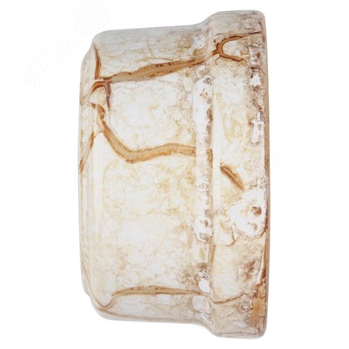 Розетка фарфоровая 2П 10А 250В мраморная «Болонь» TDM 4