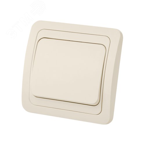 Выключатель 1-кл. 10А сл. кость  Валдай  TDM