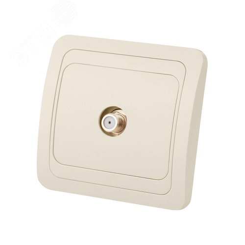 Розетка TV (SAT) F-типа сл. кость  Валдай  TDM