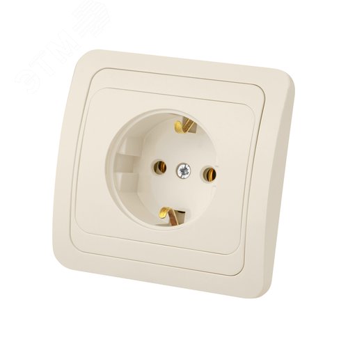 Розетка 2П+З 16А сл. кость  Валдай  TDM