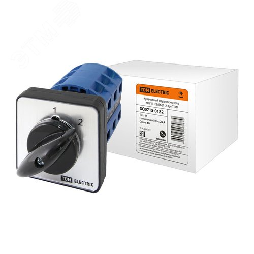 Кулачковый переключатель КПУ11-25/56 (1-2 3р) (SQ0715-0182) - TDM ELECTRIC