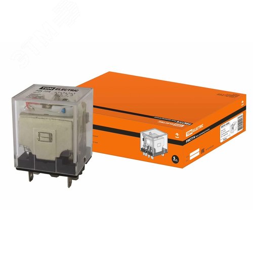 Реле РЭК77/4 с индикацией 10А 12В DC