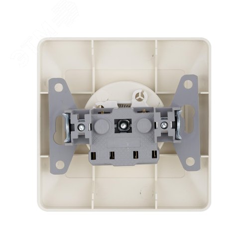 "Розетка 2П с защ. шт. 10А 250В сл. кость ""Ильмень"" TDM" 2