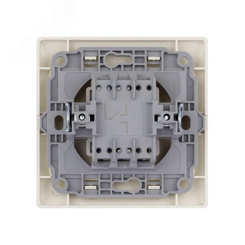 "Выключатель 1 кл. на 2 направления 10А сл. кость ""Ильмень""   TDM" 4