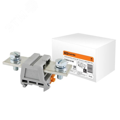 Клемма болтовая силовая КБС-150 кв.мм. серая 300А TDM - TDM ELECTRIC