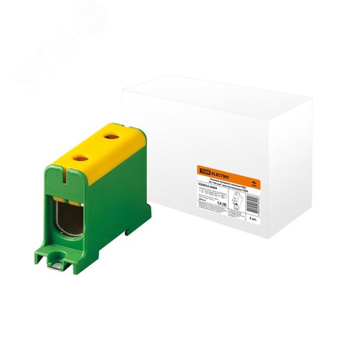 Клемма вводная силовая КВС 35-150 кв.мм желтая/зеленая - TDM ELECTRIC