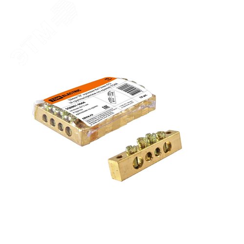 Шина N нулевая 8x12мм  4/2 (4 группы/крепеж по краям) TDM - TDM ELECTRIC