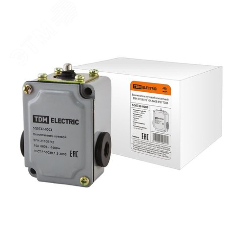 Выключатель путевой контактный ВПК-2110Б-У2 10А 660В IP67 - TDM ELECTRIC