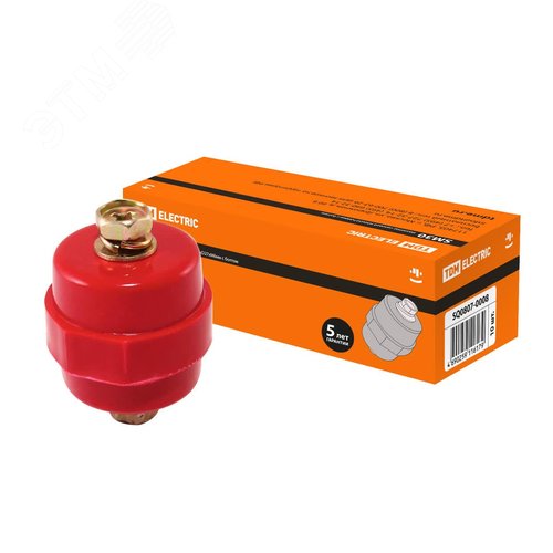 Изолятор SM30 силовой Н30хD27хМ6мм с болтом - TDM ELECTRIC
