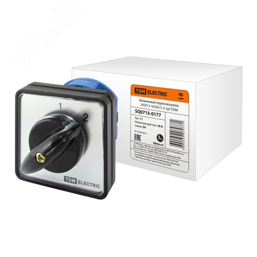 Кулачковый переключатель КПУ11-10/54 (1-2 1р) - TDM ELECTRIC