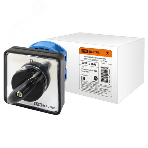 Кулачковый переключатель КПУ11-25/0115 (0-1 1р) (SQ0715-0063) - TDM ELECTRIC