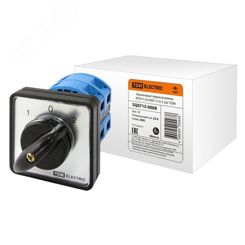 Кулачковый переключатель КПУ11-25/2001 (1-0-2 2р) - TDM ELECTRIC
