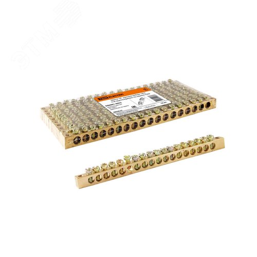 Шина N нулевая 6х9мм 18/2 (18 групп/крепеж по краям) TDM