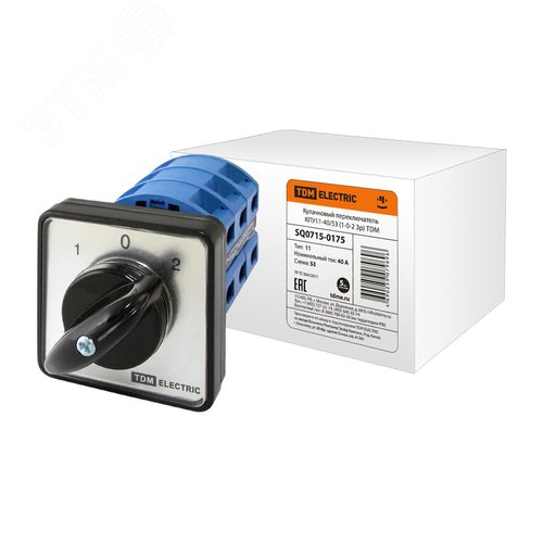 Кулачковый переключатель КПУ11-40/53 (1-0-2 3р) - TDM ELECTRIC