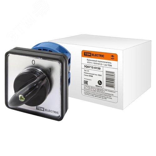 Кулачковый переключатель КПУ11-10/0103 (0-1 2р) - TDM ELECTRIC