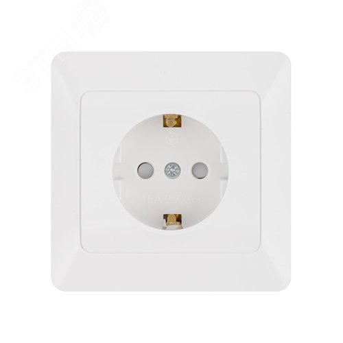 "Розетка 2П+З с защ. шт. 16А 250В белая ""Ильмень"" TDM" 2