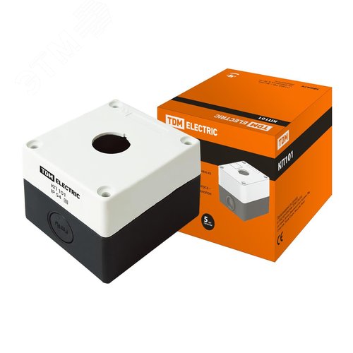 Корпус КП101 для кнопок 1место белый (SQ0705-0001) - TDM ELECTRIC