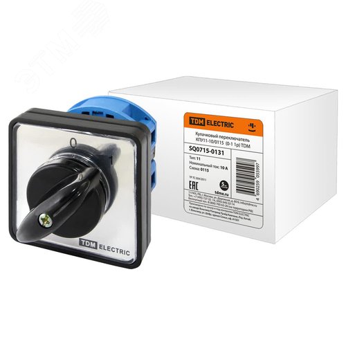 Кулачковый переключатель КПУ11-10/0115 (0-1 1р) - TDM ELECTRIC
