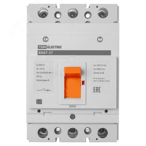 Выключатель автоматический ВА87-37 3Р 200А 35кА 3