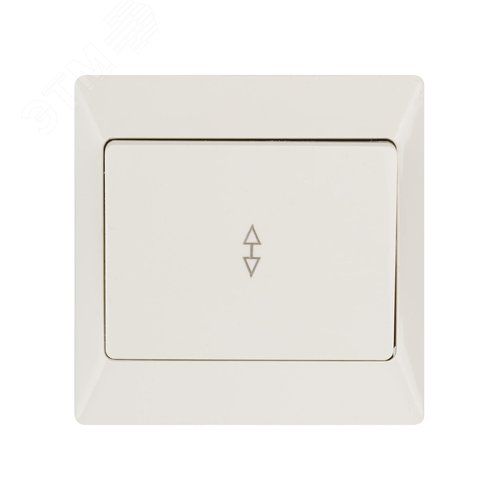 "Выключатель 1 кл. на 2 направления 10А сл. кость ""Ильмень""   TDM" 3