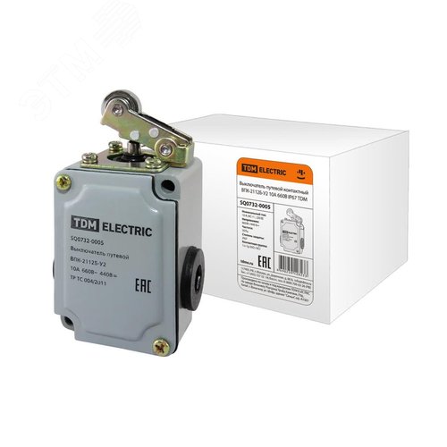 Выключатель путевой контактный ВПК-2112Б-У2 10А 660В IP67 - TDM ELECTRIC